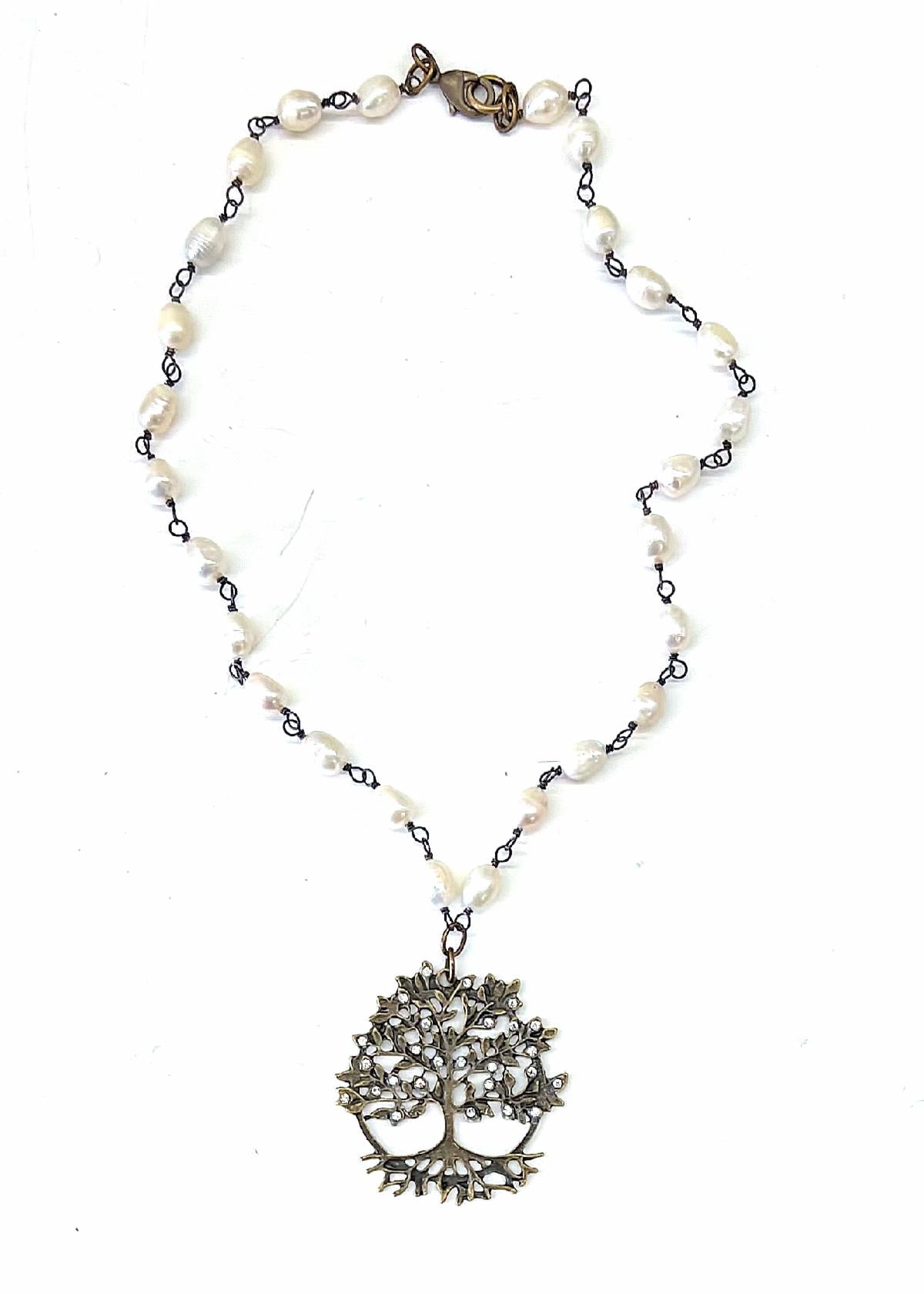 Jeweled Tree of Life Necklace