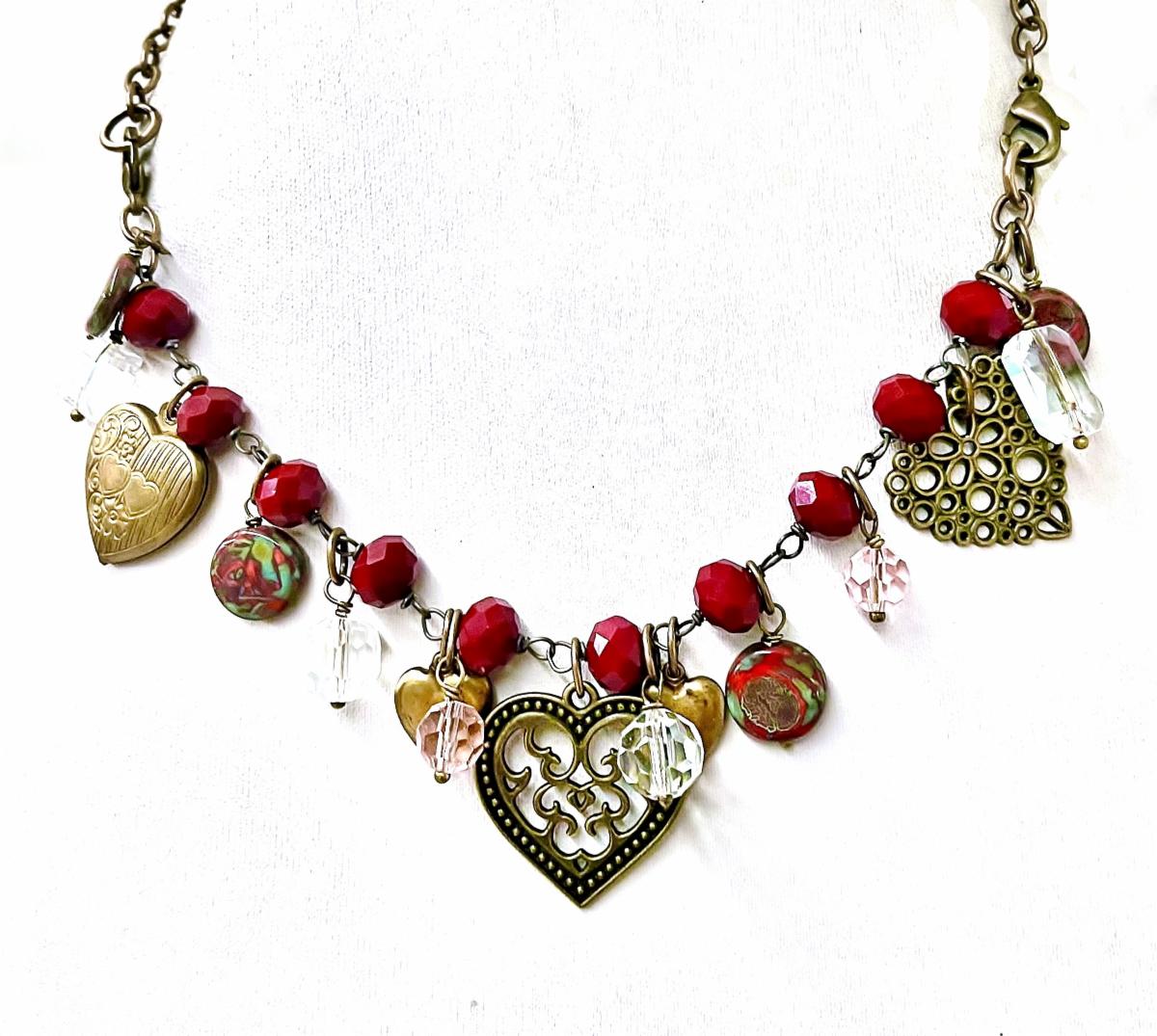 Heart Charm 2-1 Bracelet/Necklace