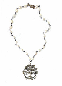 Jeweled Tree of Life Necklace