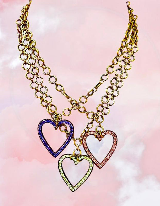 Jeweled Heart Necklace