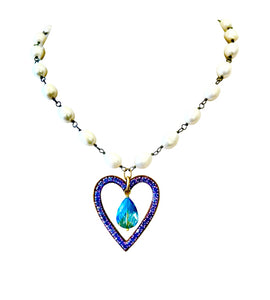 Purple Heart Necklace