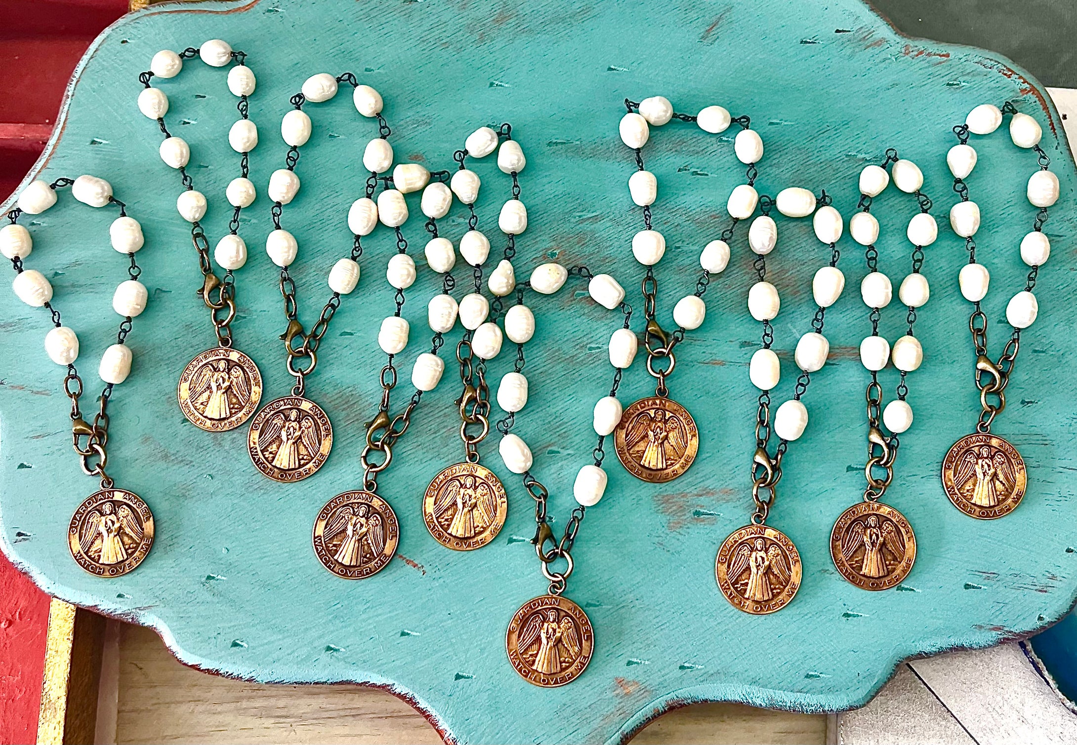 Fresh Water Pearl Guardian Angel Bracelet