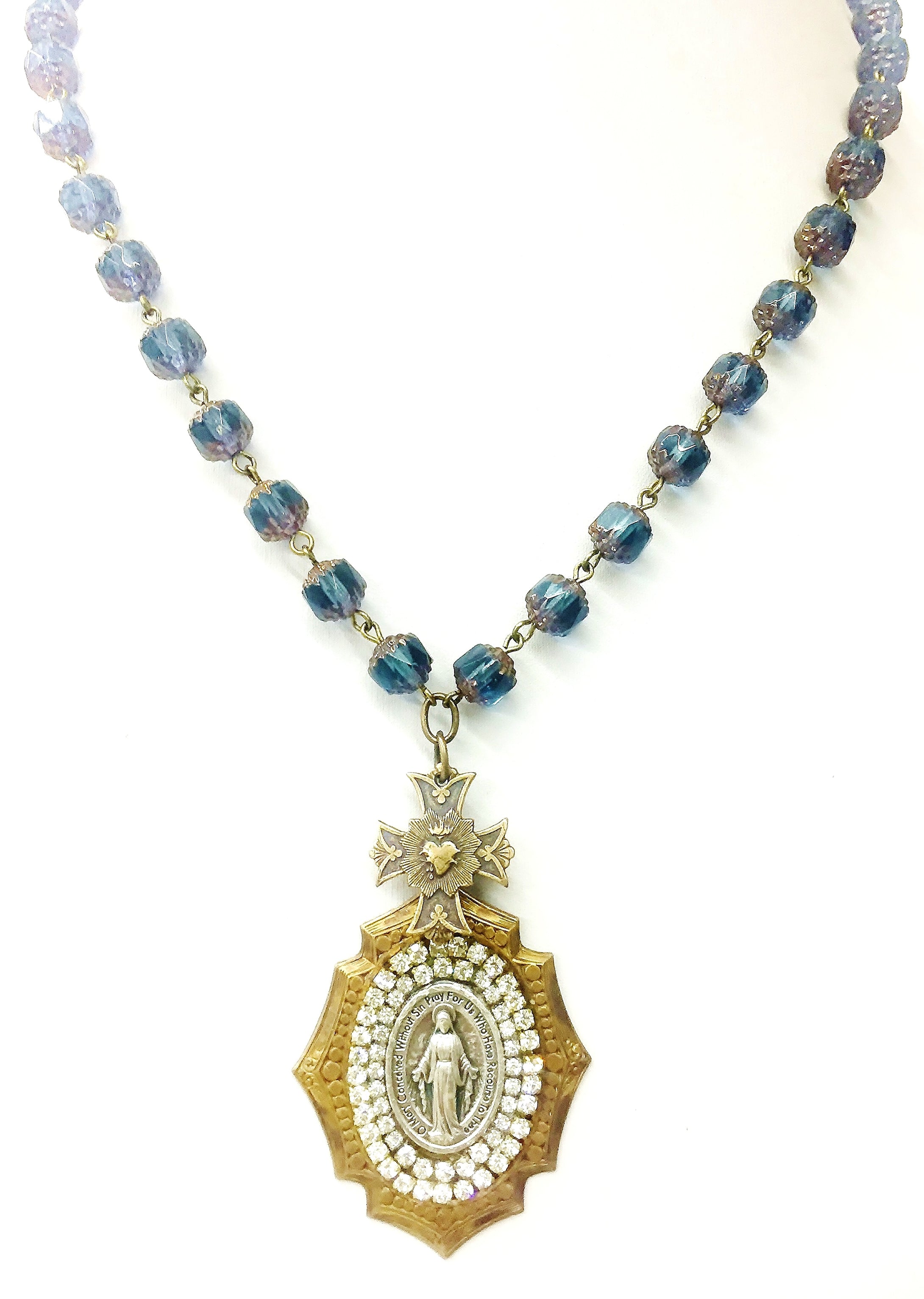 Sacred Heart Madonna Necklace