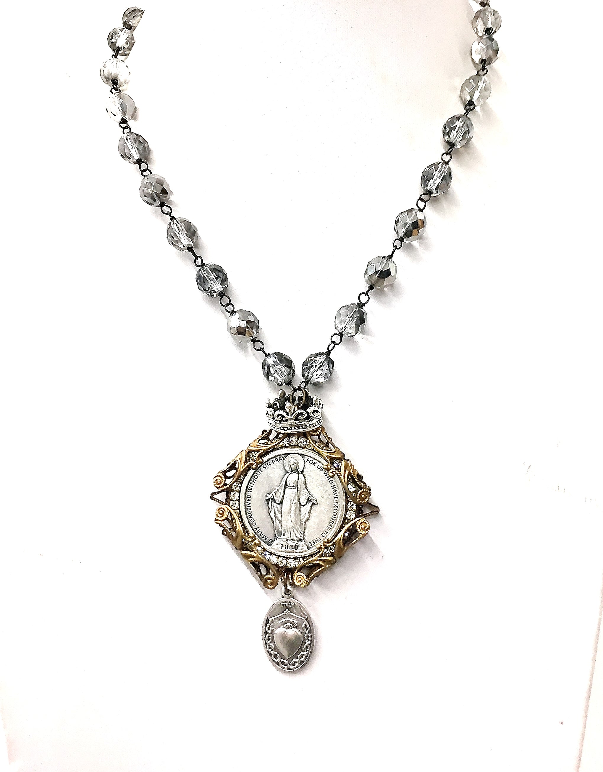 Queen of Heaven  Crystal Necklace