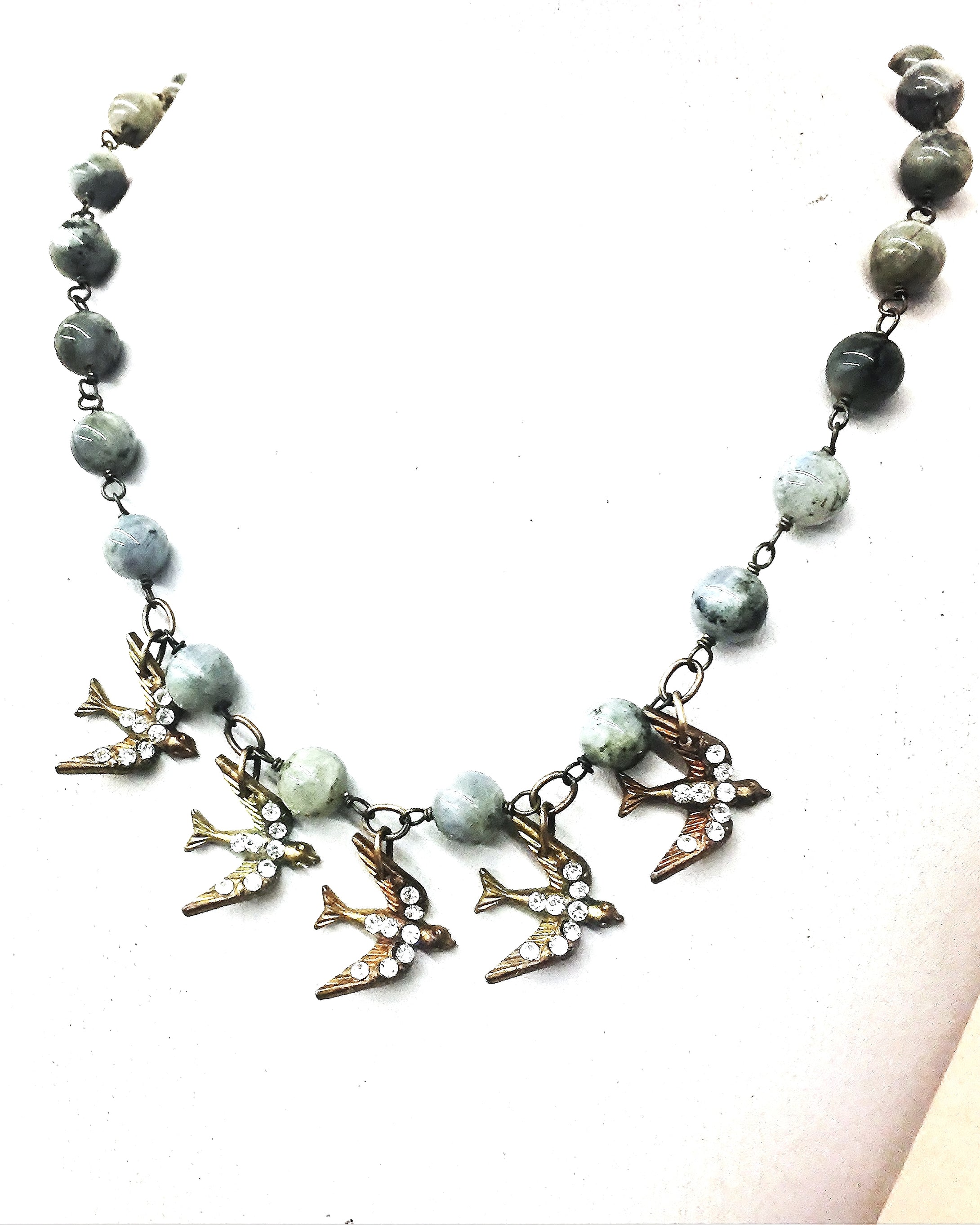 Jeweled Baby Bird Necklace